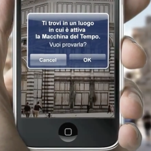 screenshot app mobile Firenze Time Machine